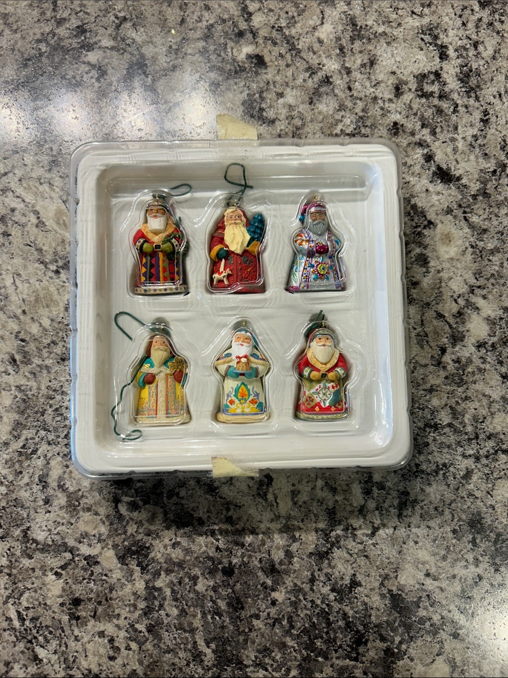 Hallmark ornaments Vintage-Inspired Multicolor Santa Figurine Ornaments